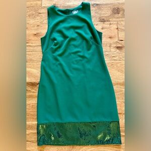 Elegant Green Sleeveless Dress